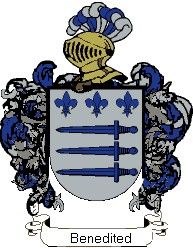 Escudo del apellido Benedited