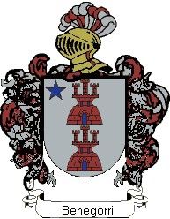 Escudo del apellido Benegorri