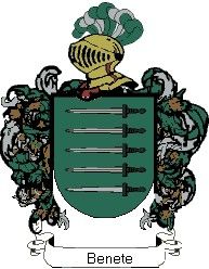 Escudo del apellido Benete