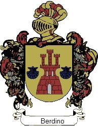 Escudo del apellido Berdino