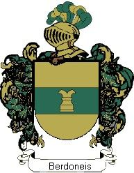 Escudo del apellido Berdoneis