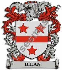 Escudo del apellido Bidan