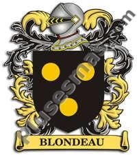 Escudo del apellido Blondeau