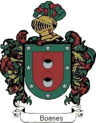 Escudo del apellido Boenes